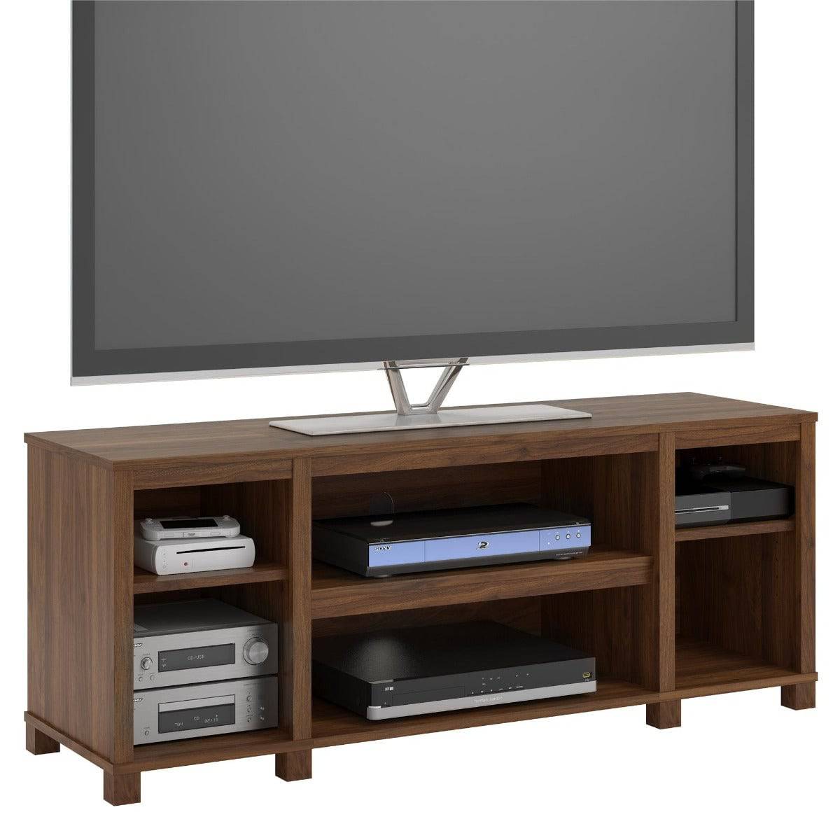 Parsons Wooden Small TV Stand in Walnut by Dorel - Price Crash Furniture