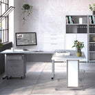 Prima Drawer Unit with 2 Drawers + 2 File Drawers in White - Price Crash Furniture