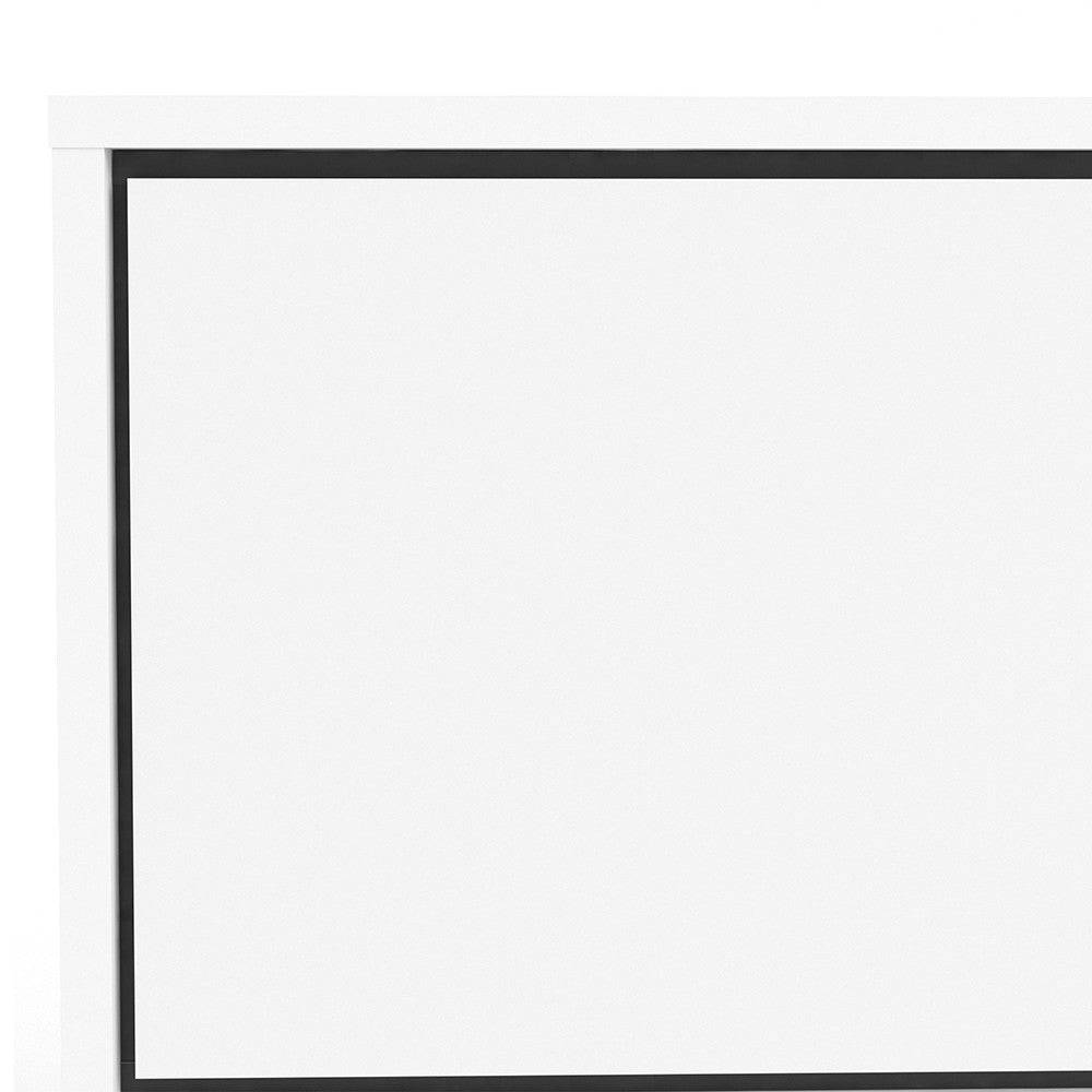 Ry TV Unit 1 Door + 1 Drawer in Matt White - Price Crash Furniture
