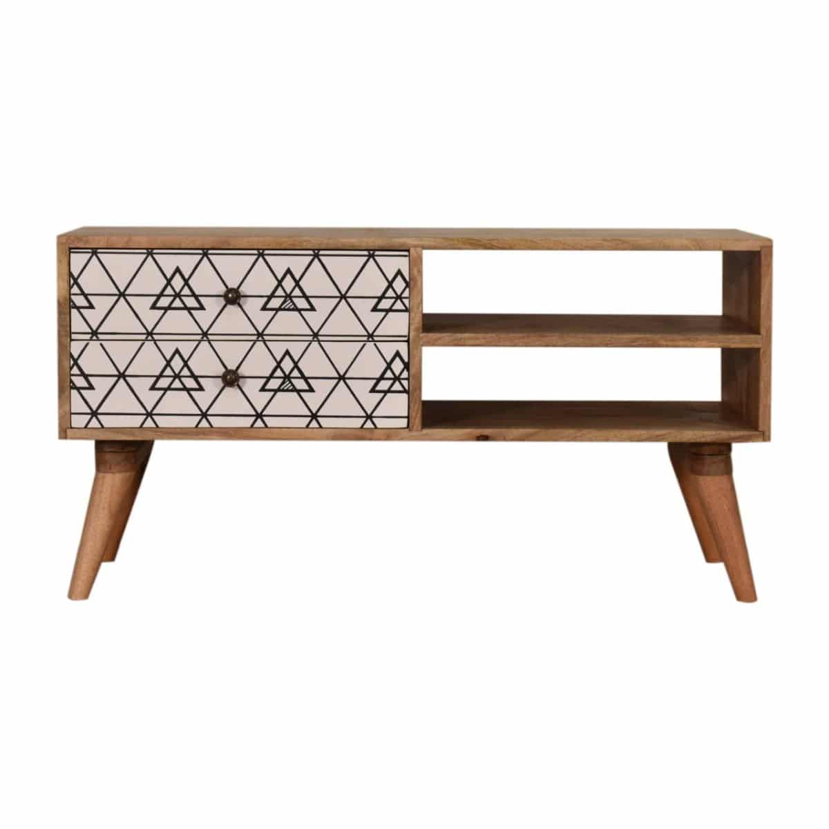 Triangle Printed Media Unit TV Stand - Price Crash Furniture