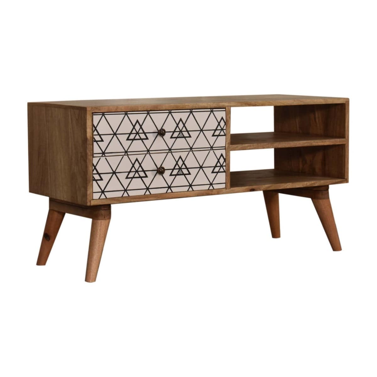 Triangle Printed Media Unit TV Stand - Price Crash Furniture