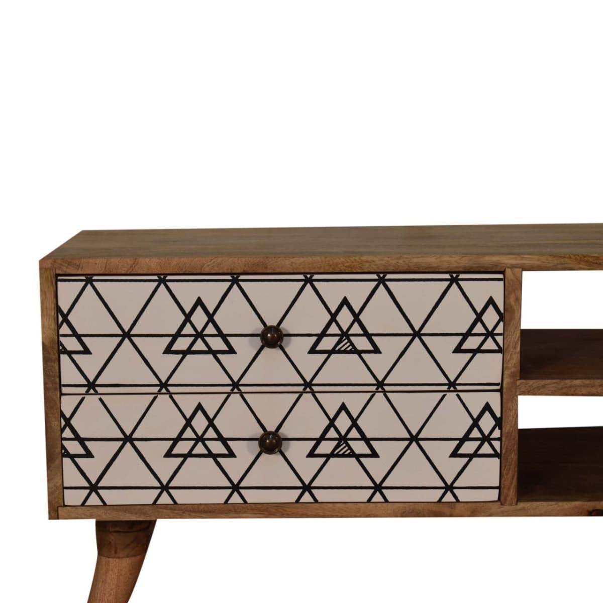 Triangle Printed Media Unit TV Stand - Price Crash Furniture