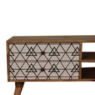 Triangle Printed Media Unit TV Stand - Price Crash Furniture