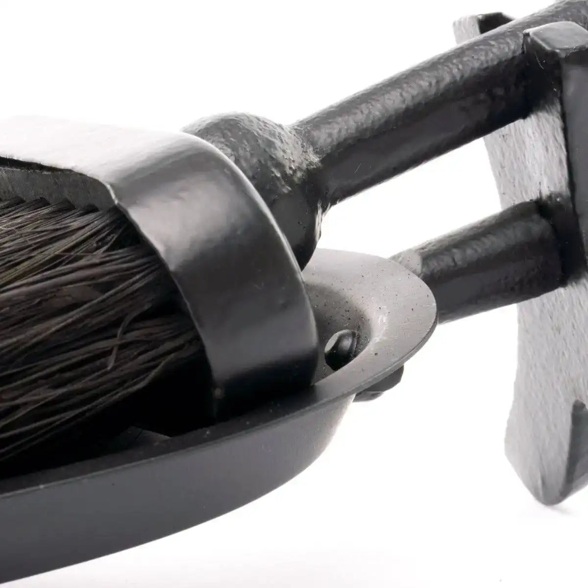 Black Crook Handled Hearth Tidy - Price Crash Furniture