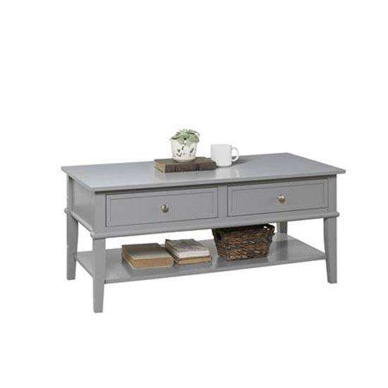 Franklin Wooden Coffee Table in Grey by Dorel - Price Crash Furniture