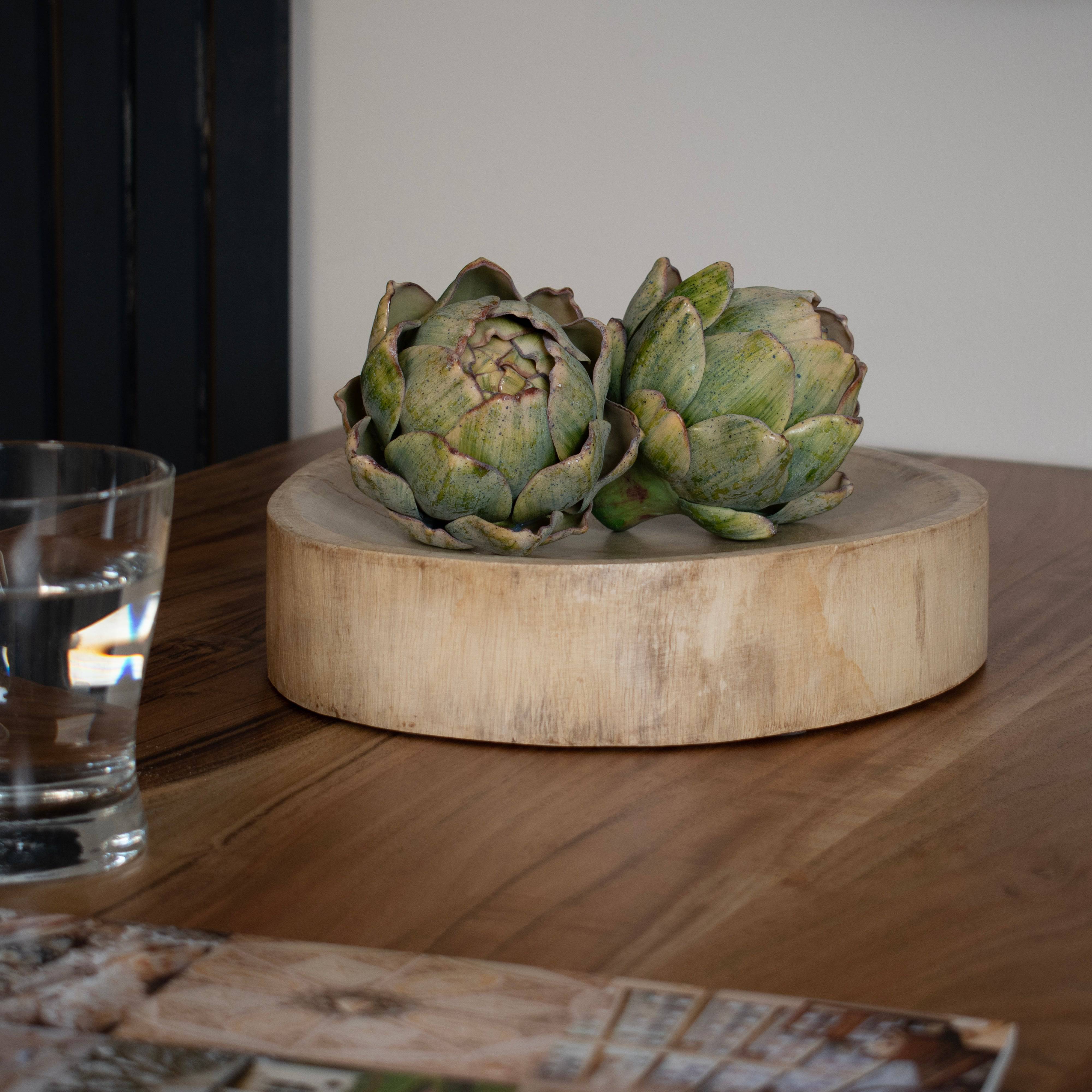 Hand Crafted Mango Wood Bowl - Price Crash Furniture