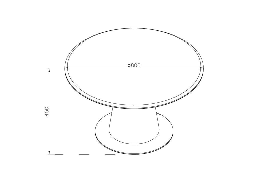 Jual Furnishings JF318 Siena Coffee Table Oak/Black - Price Crash Furniture