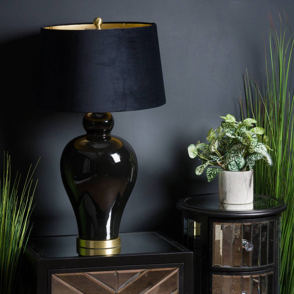 Kalvin Black Table Lamp - Price Crash Furniture