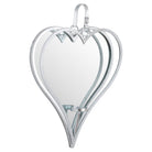 Large Silver Mirrored Heart Candle Holder - Price Crash Furniture