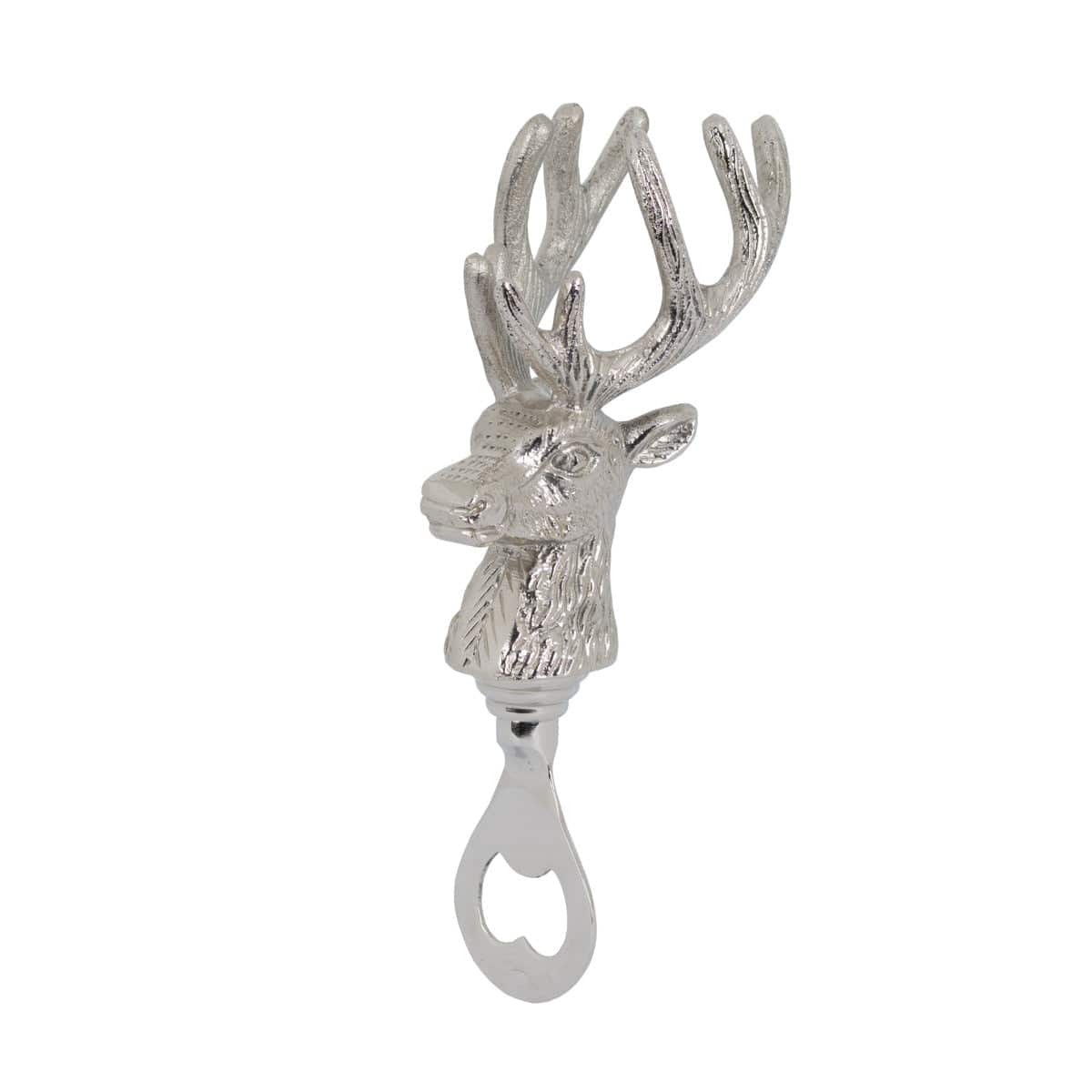 Nickel Stag Head Bottle Opener - Price Crash Furniture