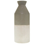 Mason Collection Grey Ceramic Ellipse Tall Vase - Price Crash Furniture