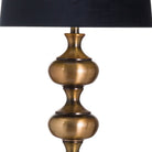 Santiago Bronze Table Lamp With Black Velvet Shade - Price Crash Furniture