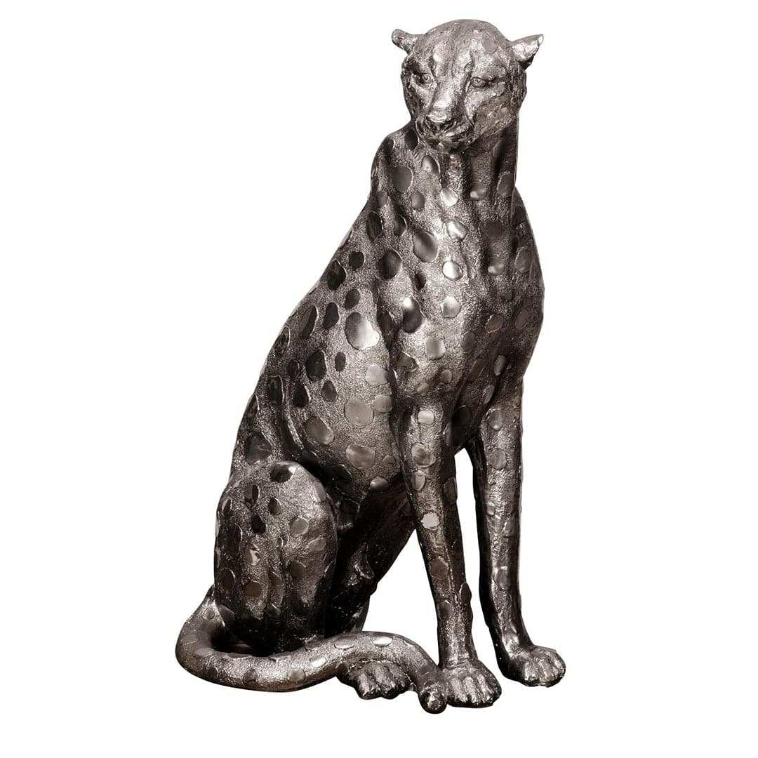 Silver Cheetah Figurine - Price Crash Furniture