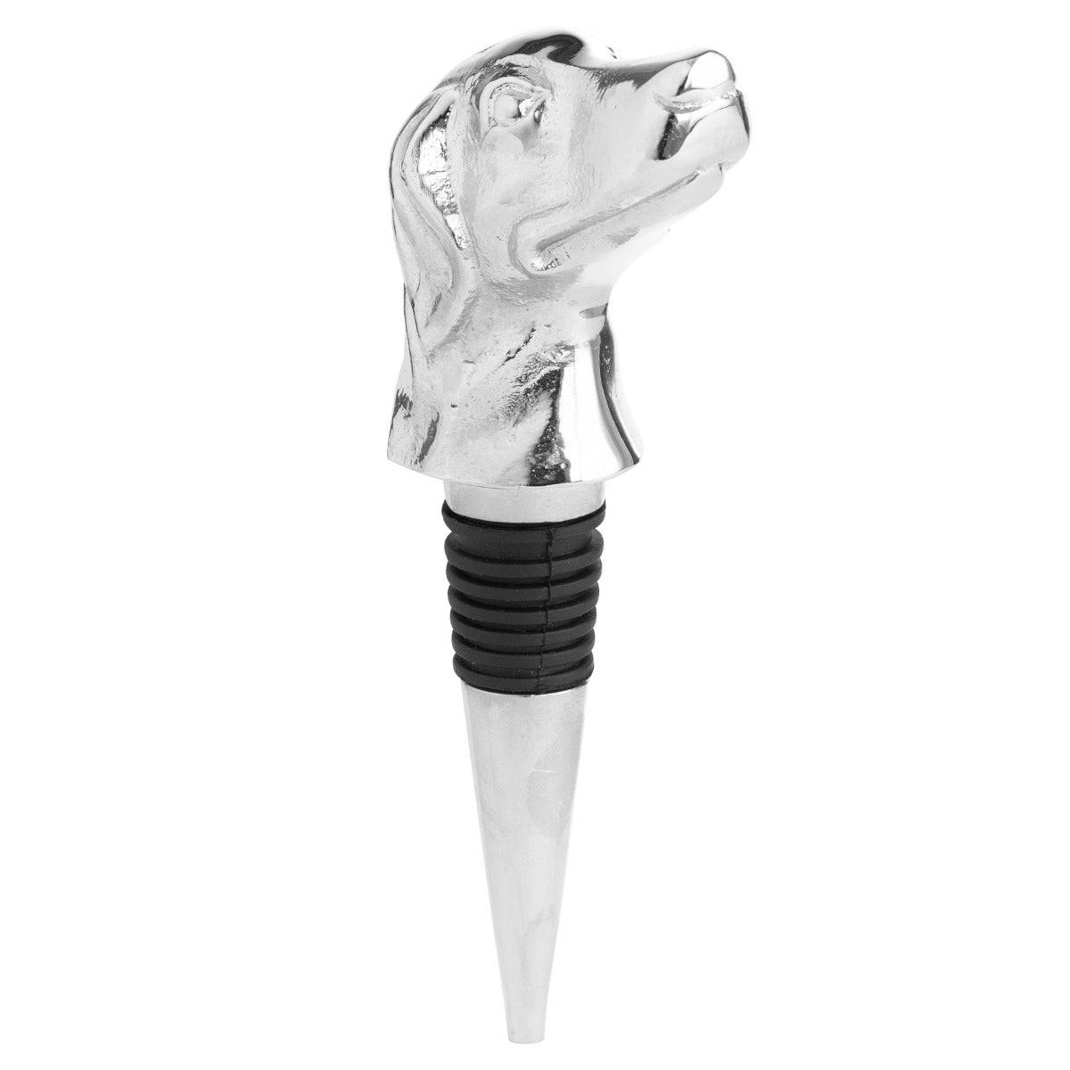 Silver Nickel Dog Bottle Stopper - Price Crash Furniture