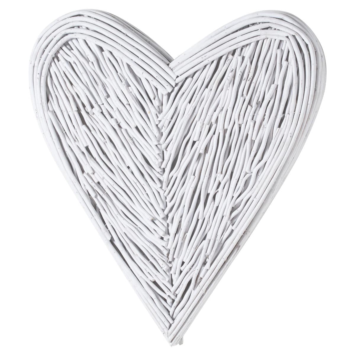 Small White Willow Branch Heart - Price Crash Furniture