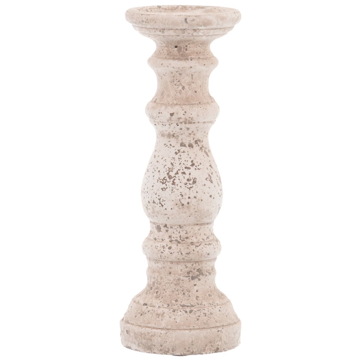 Stone Ceramic Column Candle Holder - Price Crash Furniture