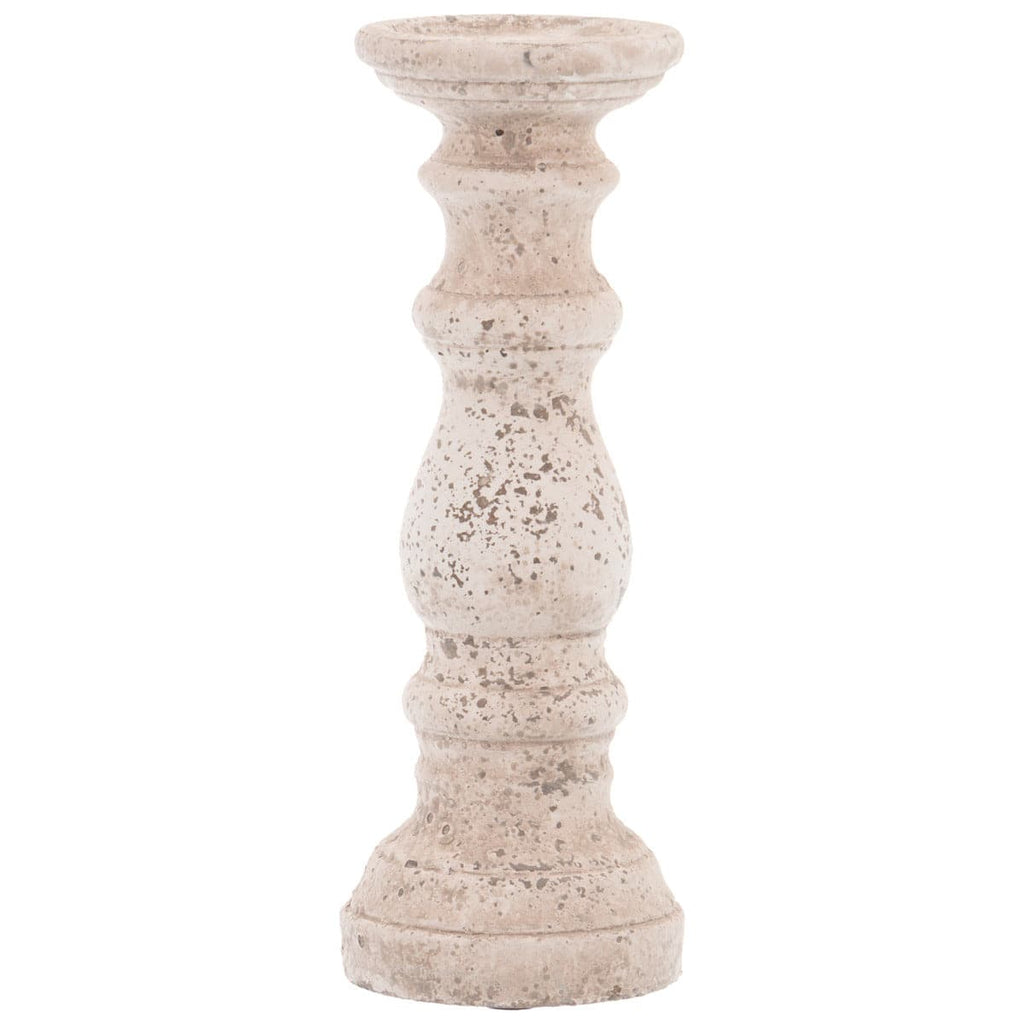 Stone Ceramic Column Candle Holder - Price Crash Furniture