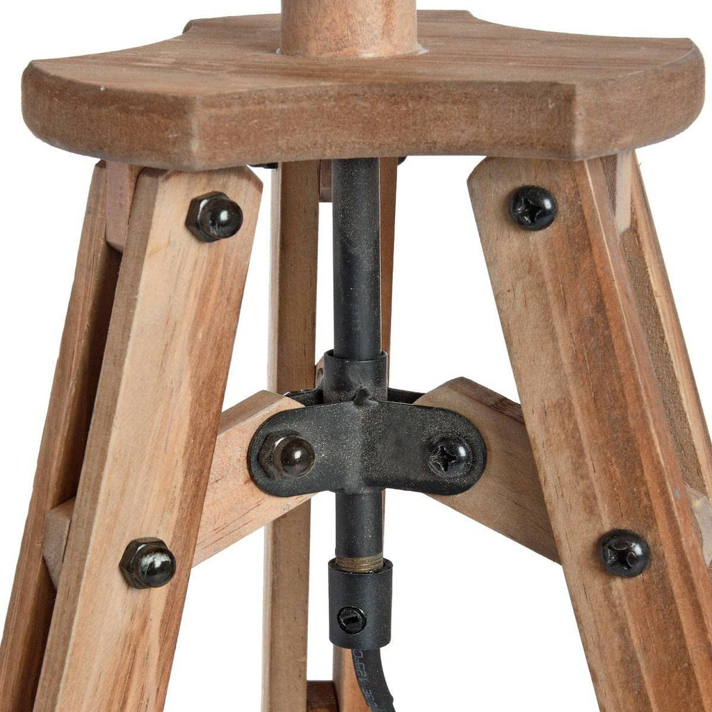 Wooden Tripod Table Lamp - Price Crash Furniture