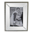 4 x 6 Mirrored Freestanding Photo Frame With Crystal Detail - Price Crash Furniture