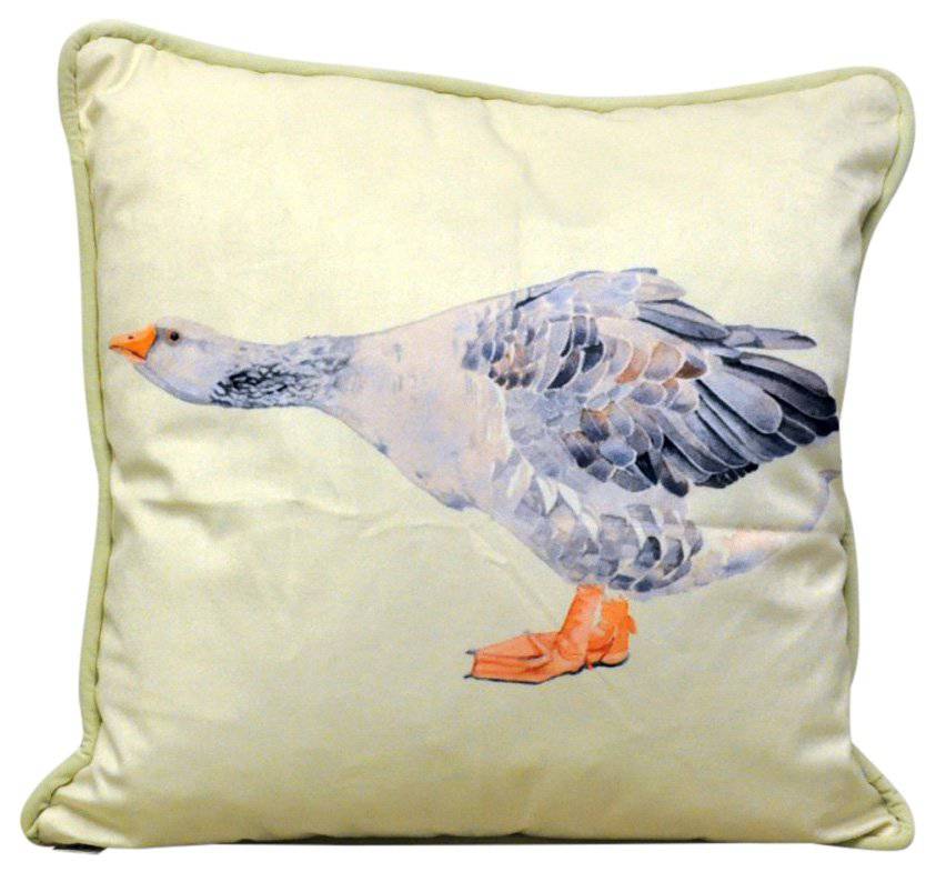 45x45cm Blue Goose Design Cushion - Price Crash Furniture