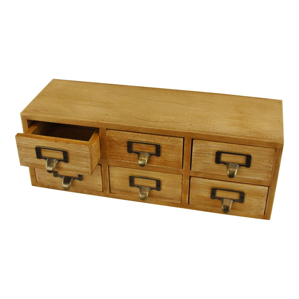 6 Drawer Double Level Small Storage Unit, Trinket Drawers - Price Crash Furniture