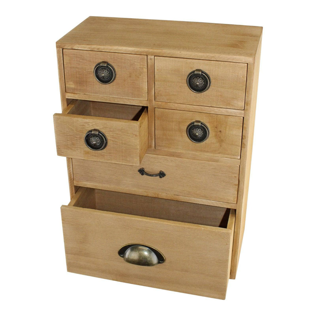 6 Drawer Storage Cabinet, Assorted Size Drawers - Price Crash Furniture