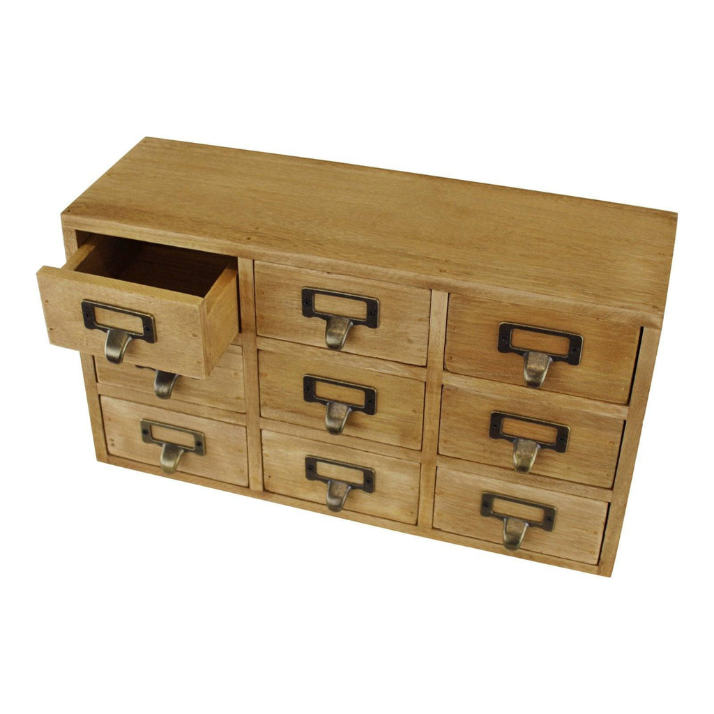 9 Drawer Triple Level Small Storage Unit, Trinket Drawers - Price Crash Furniture