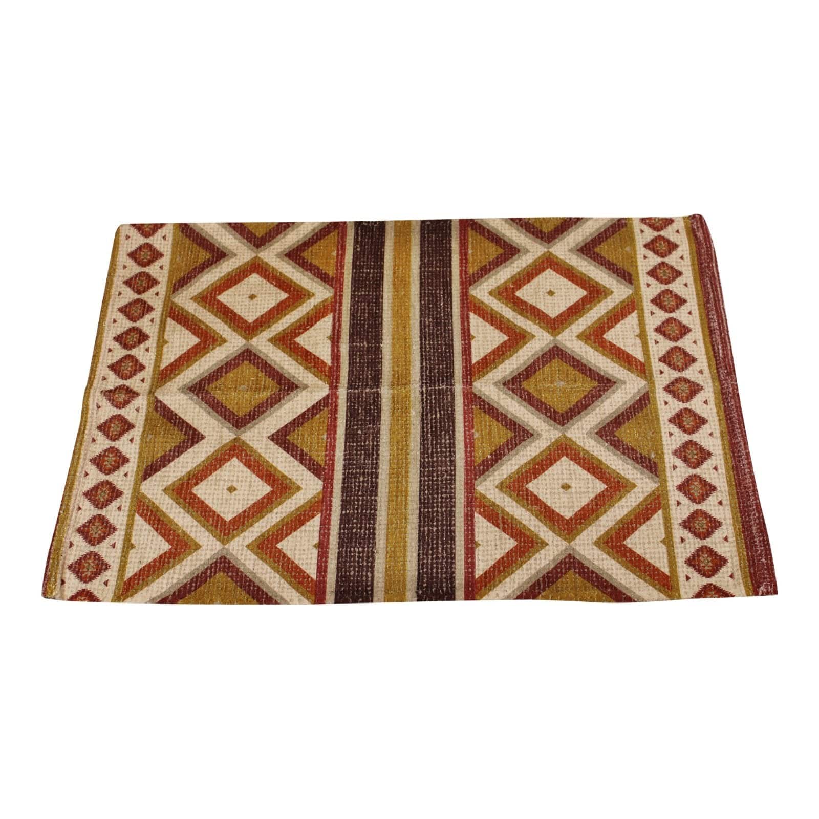 90x60cm Moroccan Inspired Kasbah Rug in Warm Tones - Price Crash Furniture