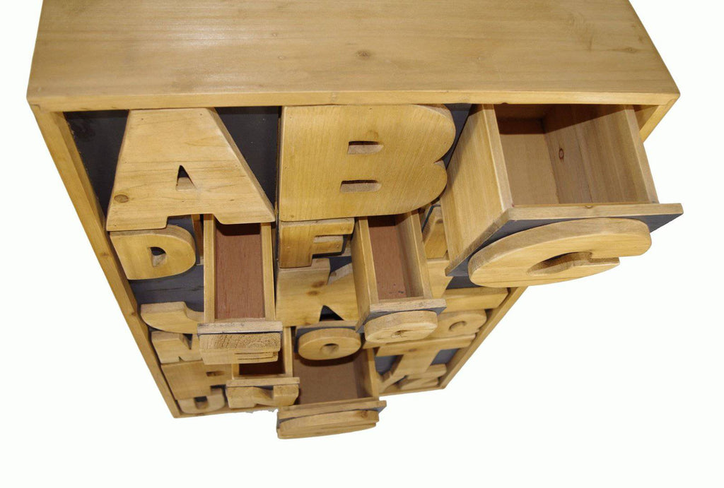 Alphabet Cabinet 54 x 26 x 89cm - Price Crash Furniture