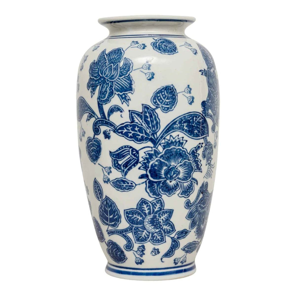 Anemone Blue & White Urn Vase - Price Crash Furniture