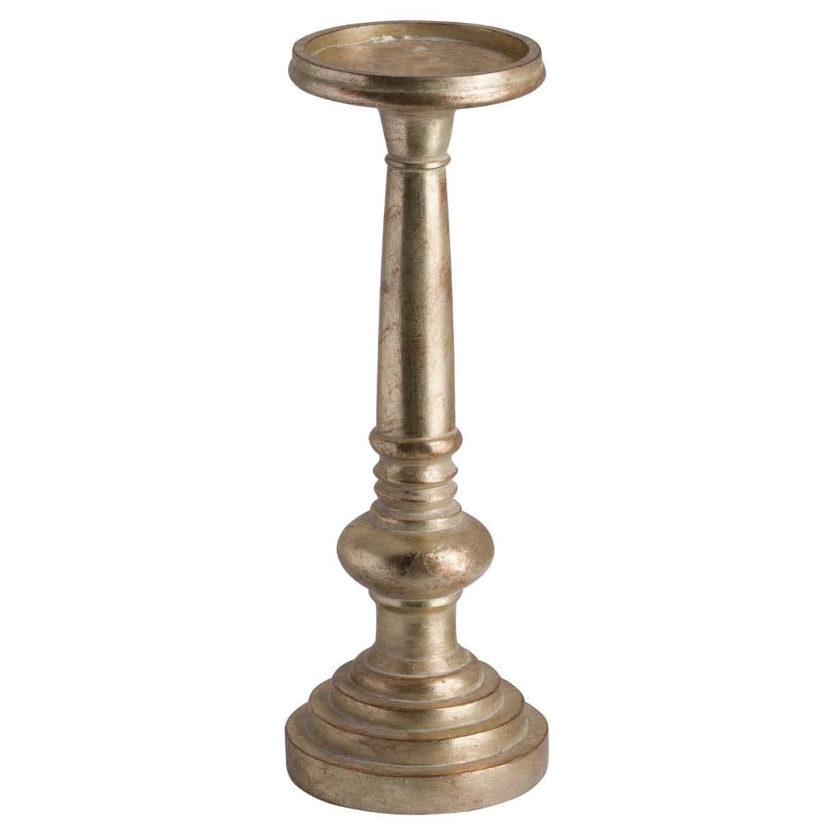 Antique Brass Effect Candle Holder - Price Crash Furniture