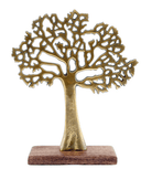 Antique Gold Tree On Wooded Base 27cm - Price Crash Furniture