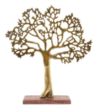 Antique Gold Tree On Wooden Base Large - Price Crash Furniture