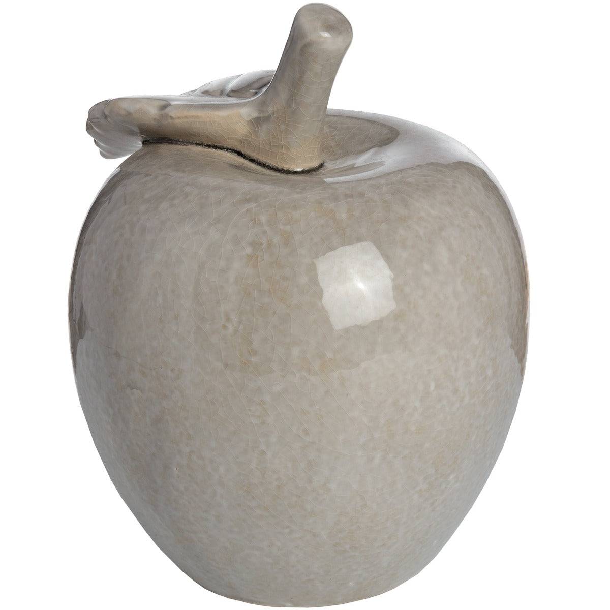 Antique Grey Large Ceramic Apple - Price Crash Furniture