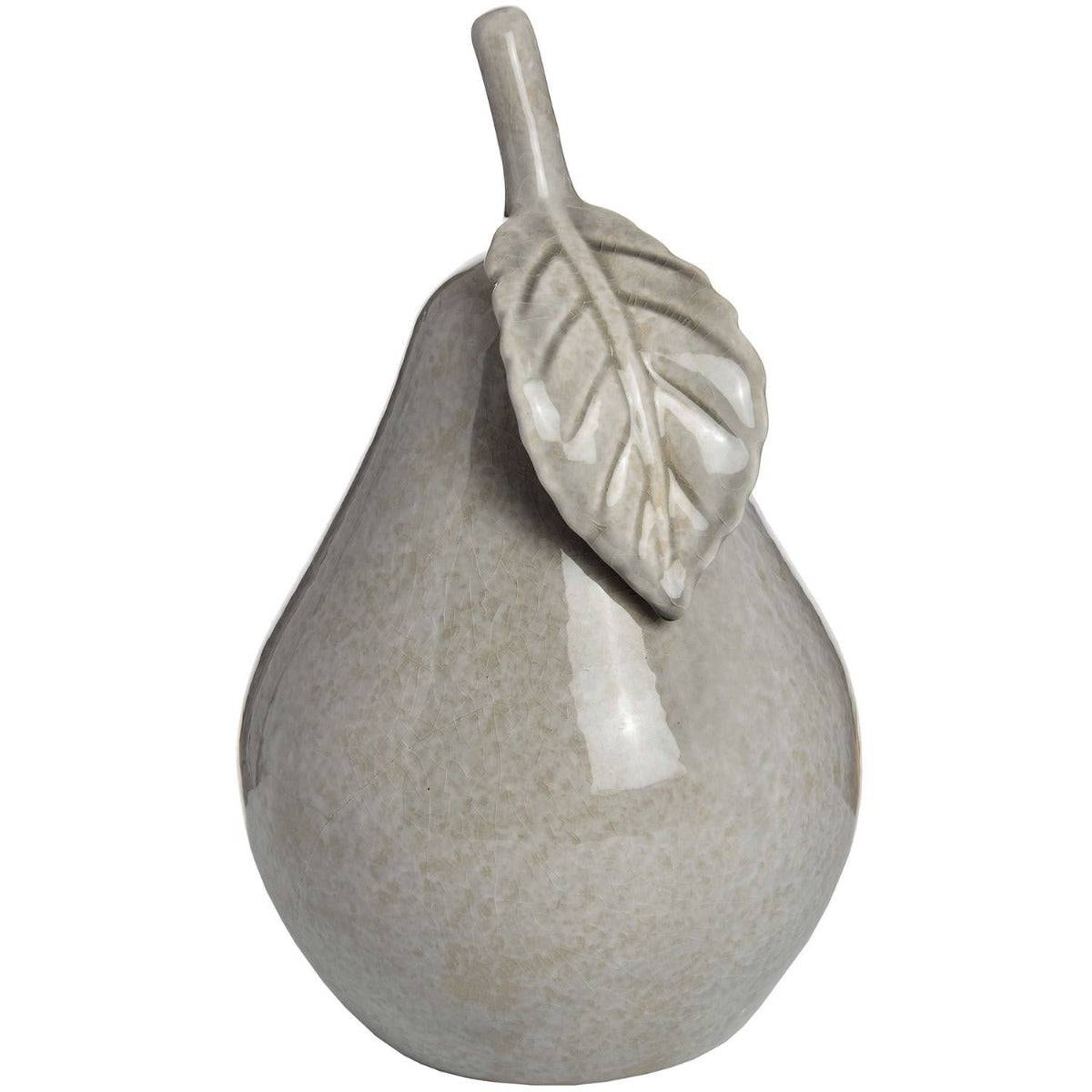 Antique Grey Large Ceramic Pear - Price Crash Furniture