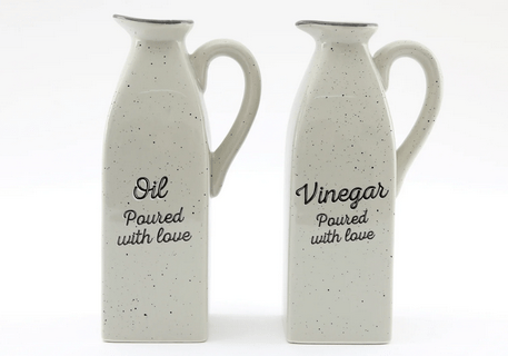 Antique Grey Oil & Vinegar Containers - Price Crash Furniture