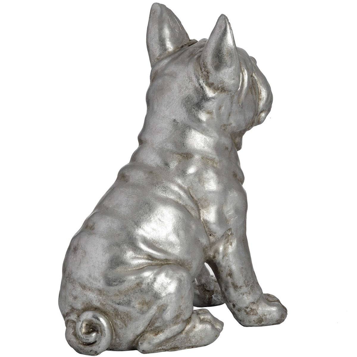 Antique Silver French Bull Dog - Price Crash Furniture