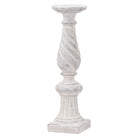 Antique White Twisted Candle Column - Price Crash Furniture