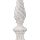 Antique White Twisted Candle Column - Price Crash Furniture