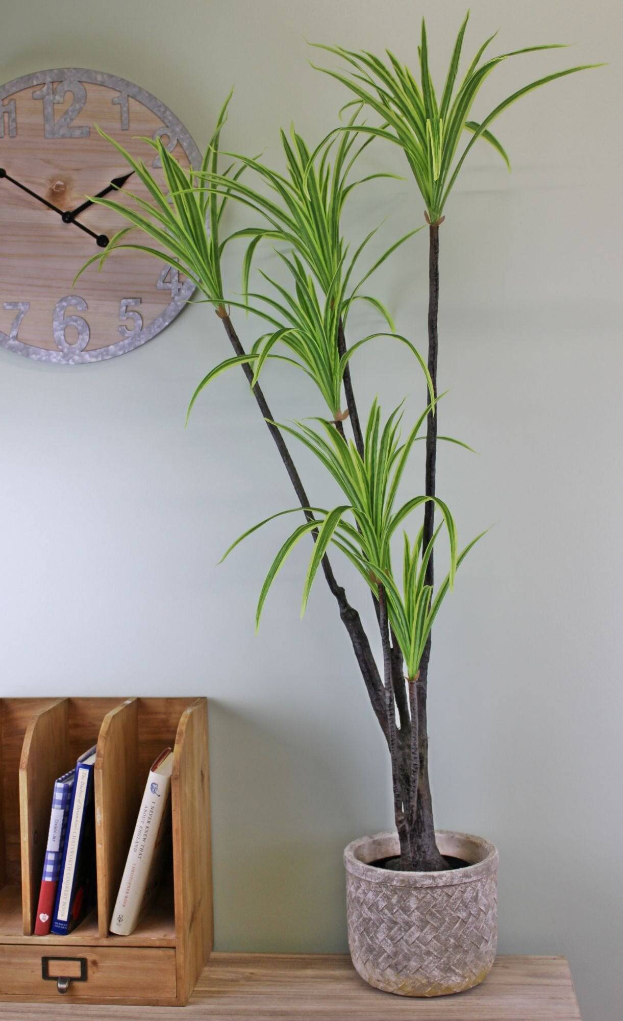 Artificial Dracaena Marginata tree, 120cm - Price Crash Furniture