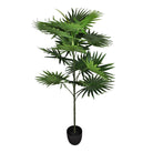 Artificial Fan Palm Tree 140cm with 14 leaves, Washingtonia Palm - Price Crash Furniture