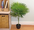 Artificial Fan Palm Tree 80cm with 8 leaves, Washingtonia Palm - Price Crash Furniture