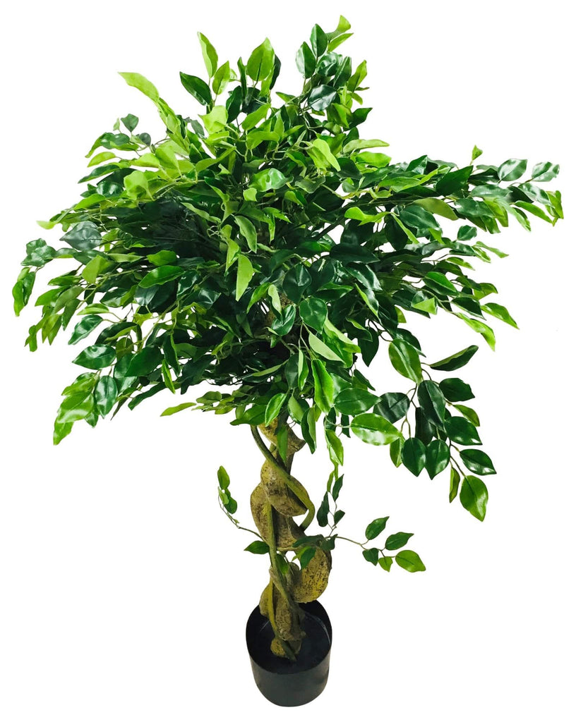 Artificial Ficus Tree 137cm with Twisted Trunk - Price Crash Furniture