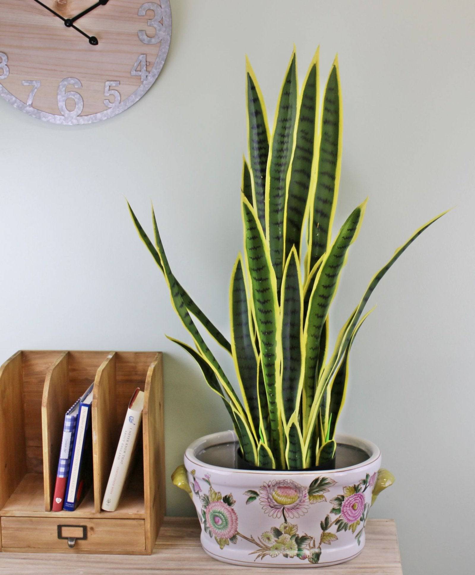 Artificial Sansweieria Plant 100cm, 32 leaves - Price Crash Furniture