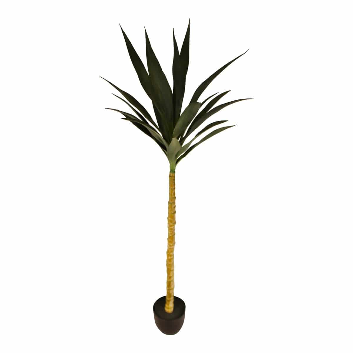 Artificial Single Trunk Yucca Tree, 130cm - Price Crash Furniture