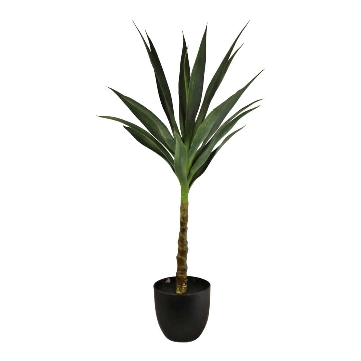 Artificial Single Trunk Yucca Tree, 80cm - Price Crash Furniture