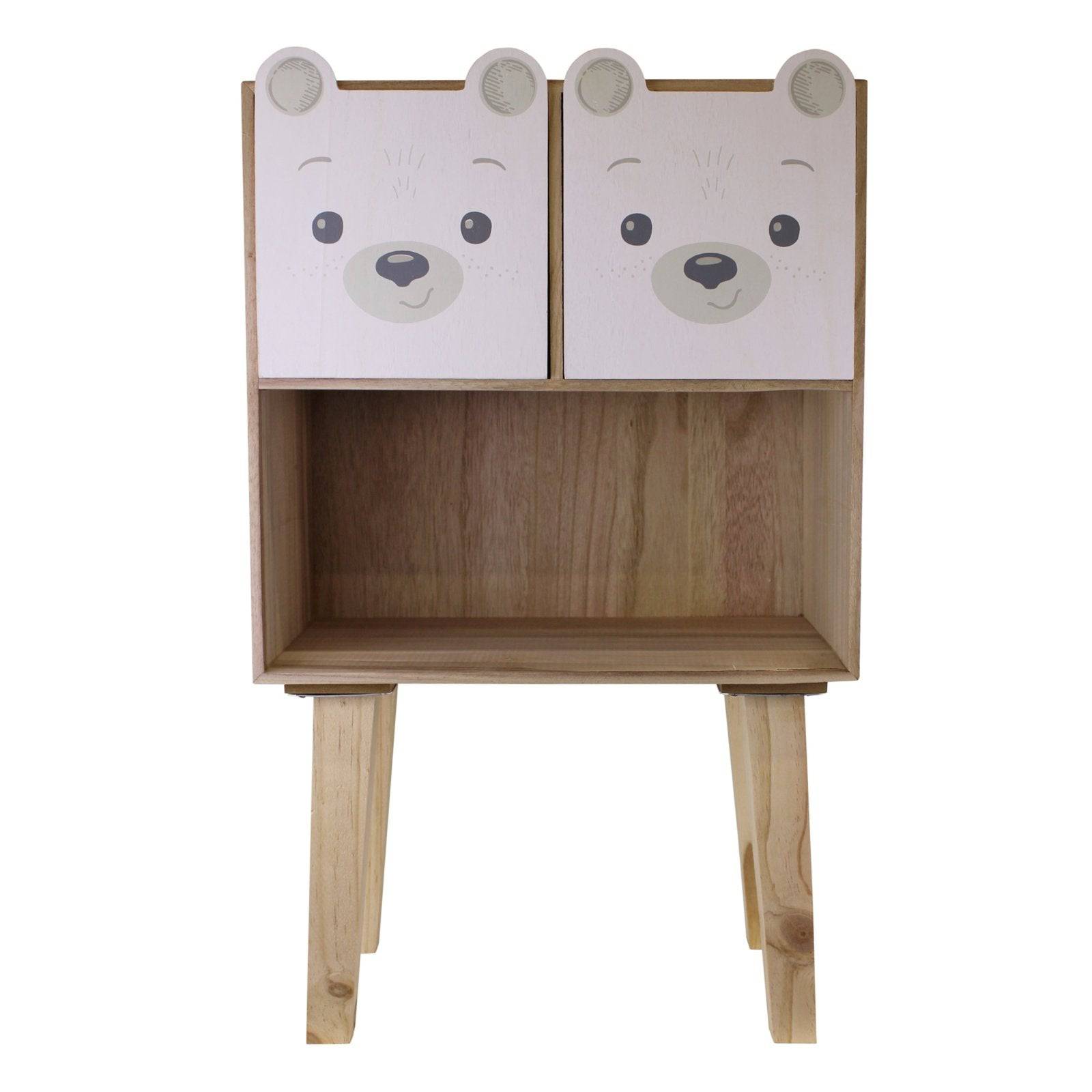 Baby Bear Two Drawer Storage Unit Bedside Table - Price Crash Furniture