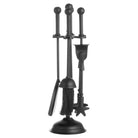 Ball Topped Companion Set In Black - Price Crash Furniture