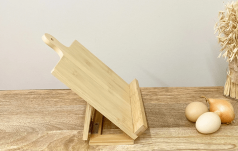 Bamboo Wood Recipe Book Holder - Price Crash Furniture