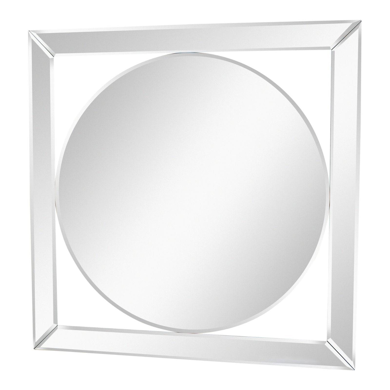 Bevelled Edge Deco Style Mirror 60cm - Price Crash Furniture